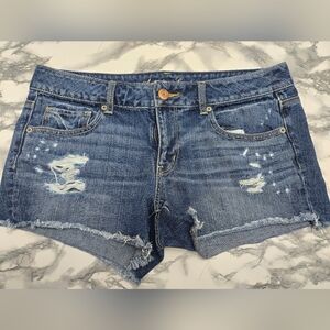 American Eagle Outfitters Ripped Blue Women's Shorts